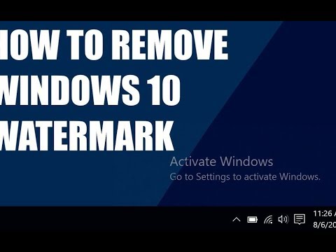 How to remove activate windows 10 watermark permanently free
